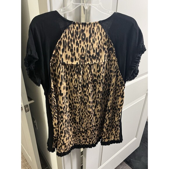 Bad Little Country Girl Short sleeve Aninal Print Casual Tunic Women’s XL - Picture 3 of 6